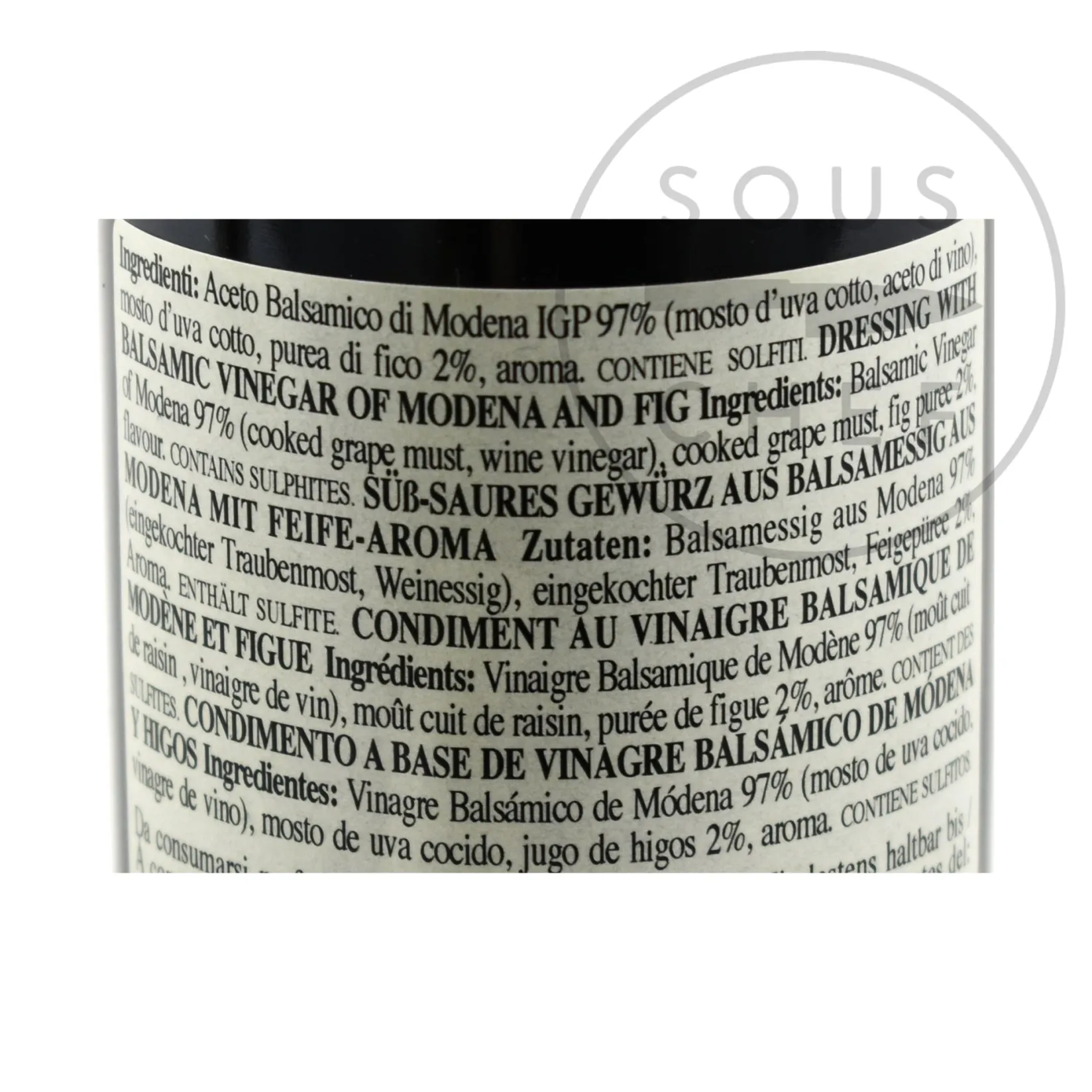 New Giusti Infused Balsamic Vinegar Collection - Truffle, Fig & Raspberry Ingredients Brands|Italian Ingredients