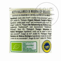 New Giusti Organic Balsamic Vinegar 6 Year Aged, 250ml Italian Ingredients|Oil, Vinegar & Dressings