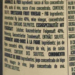 Giusti Sweet and Sour Figs Condiment, 250ml Ingredients Brands|Italian Ingredients