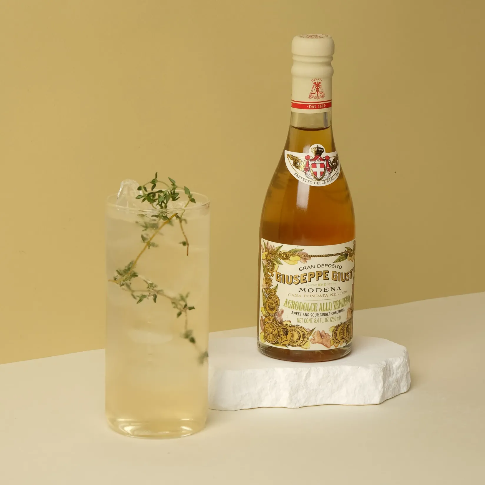 New Giusti Sweet and Sour Ginger Condiment, 250ml Ingredients Brands|Italian Ingredients