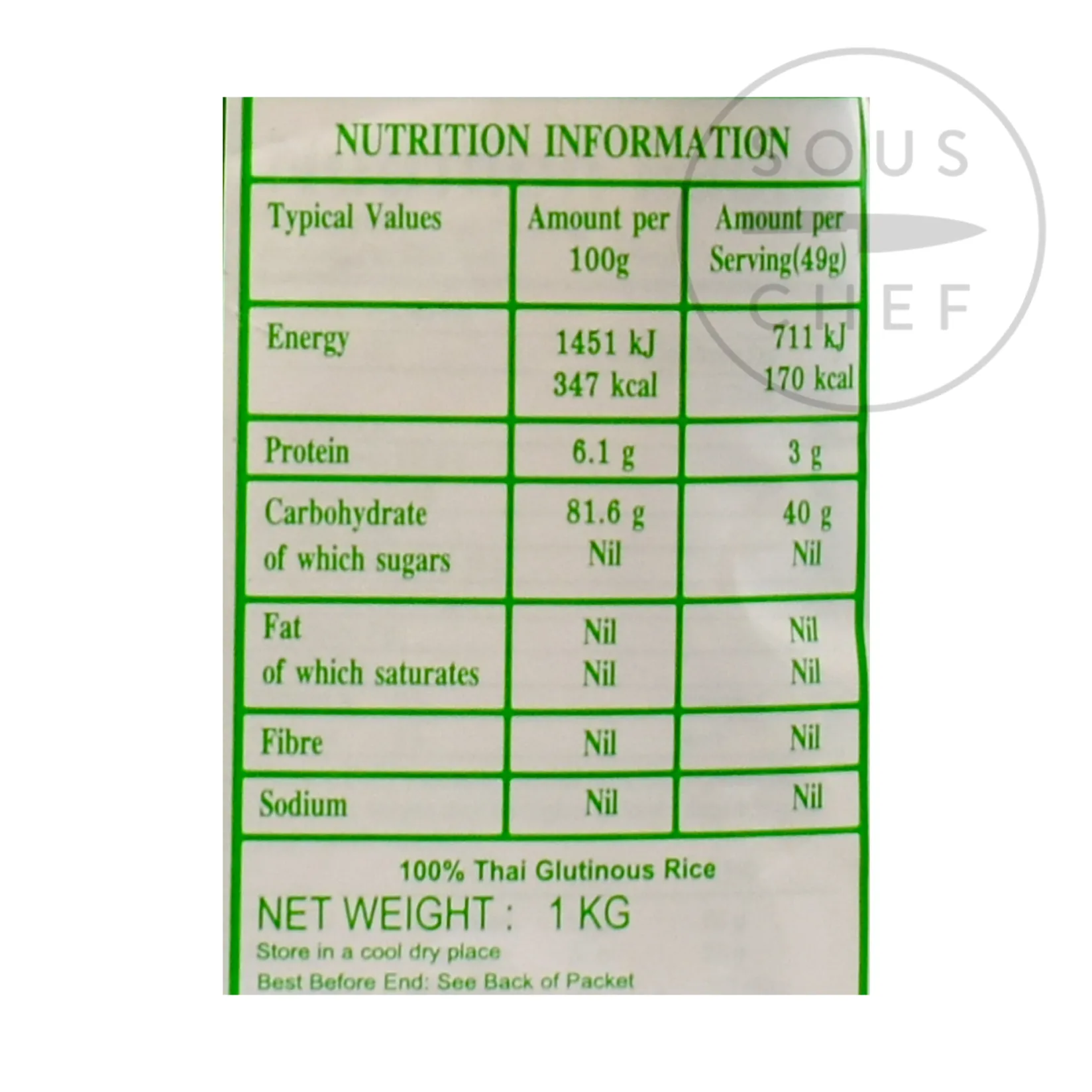 Online Glutinous Sticky Rice, 1kg Southeast Asian Ingredients|Korean Ingredients