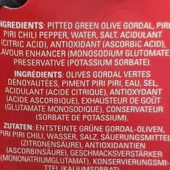 Hot Gordal Olives with Chilli, 580ml Spanish Ingredients|Snacks