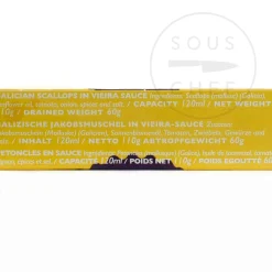 Discount Gourmet Galician Scallops in Vieira Sauce, 120ml Spanish Ingredients|Tinned Fish & Seafood