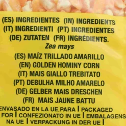 New Golden Hominy Corn, 500g Ingredients Brands