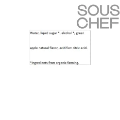 Discount Organic Manzana Green Apple Liqueur 15V, 700ml Ingredients Brands|Drinks