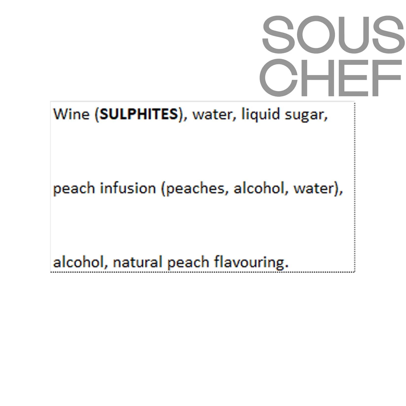 Outlet Peach Aperitif 15V, 500ml Ingredients Brands|Drinks