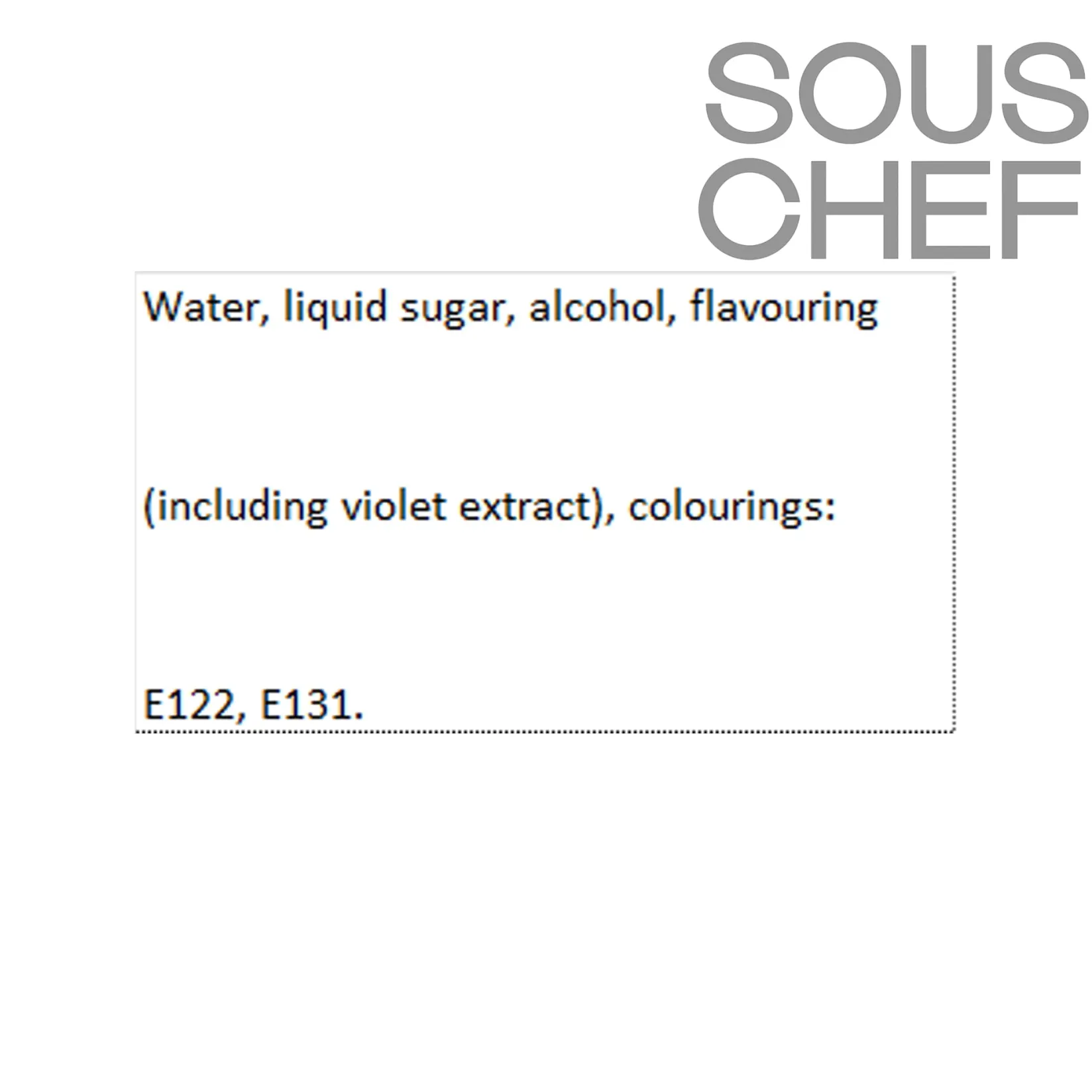 Clearance Violet Liqueur 18V, 500ml Ingredients Brands|Drinks