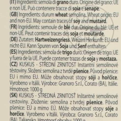 Best Granoro Couscous, 1kg Ingredients Brands|Pasta, Rice & Beans