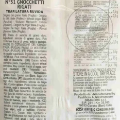 Best Granoro Gnocchetti Sardi, 500g Ingredients Brands|Pasta, Rice & Beans