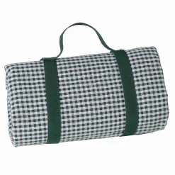 New Green Gingham Picnic Blanket Picnicware|Disposable Tableware