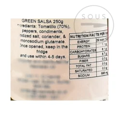 Sale Green Mexican Salsa, 250g Mexican Ingredients|Sauces & Condiments
