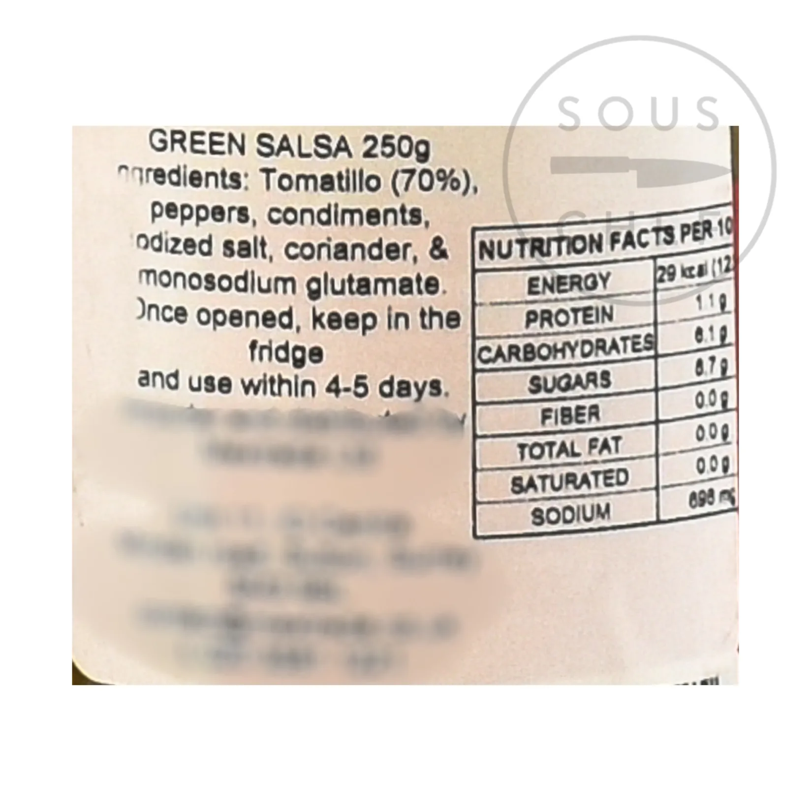 Sale Green Mexican Salsa, 250g Mexican Ingredients|Sauces & Condiments