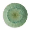 Hot Green Scalloped Japanese Deep Dinner Plate, 22cm Japanese Ingredients|Plates