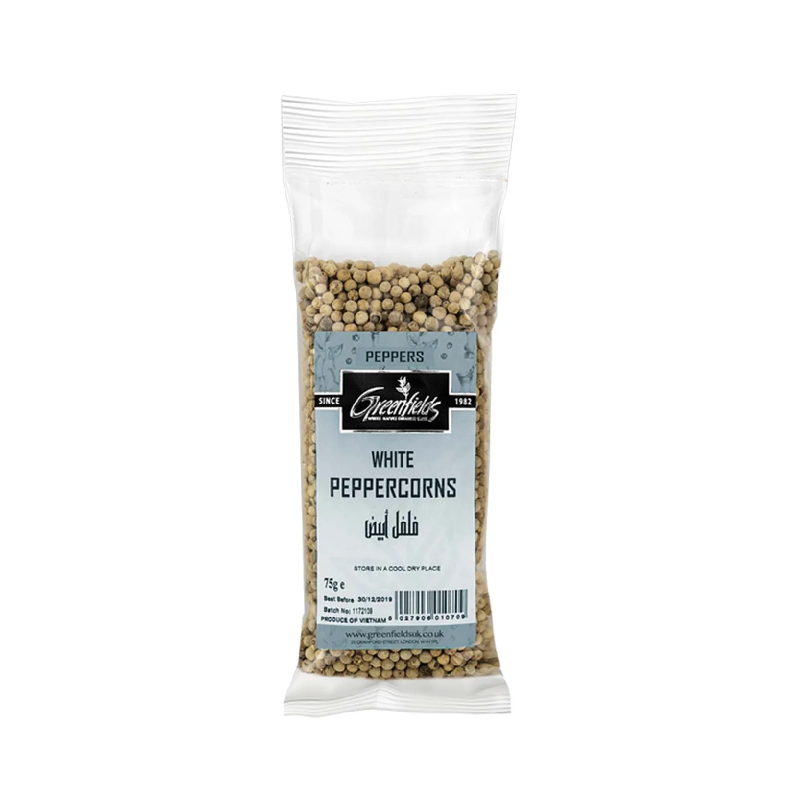 New White Peppercorns, 75g Ingredients Brands|Herbs & Spices