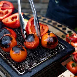 Osaka Shichirin Tabletop BBQ, Black Japanese Ingredients|Food Smokers