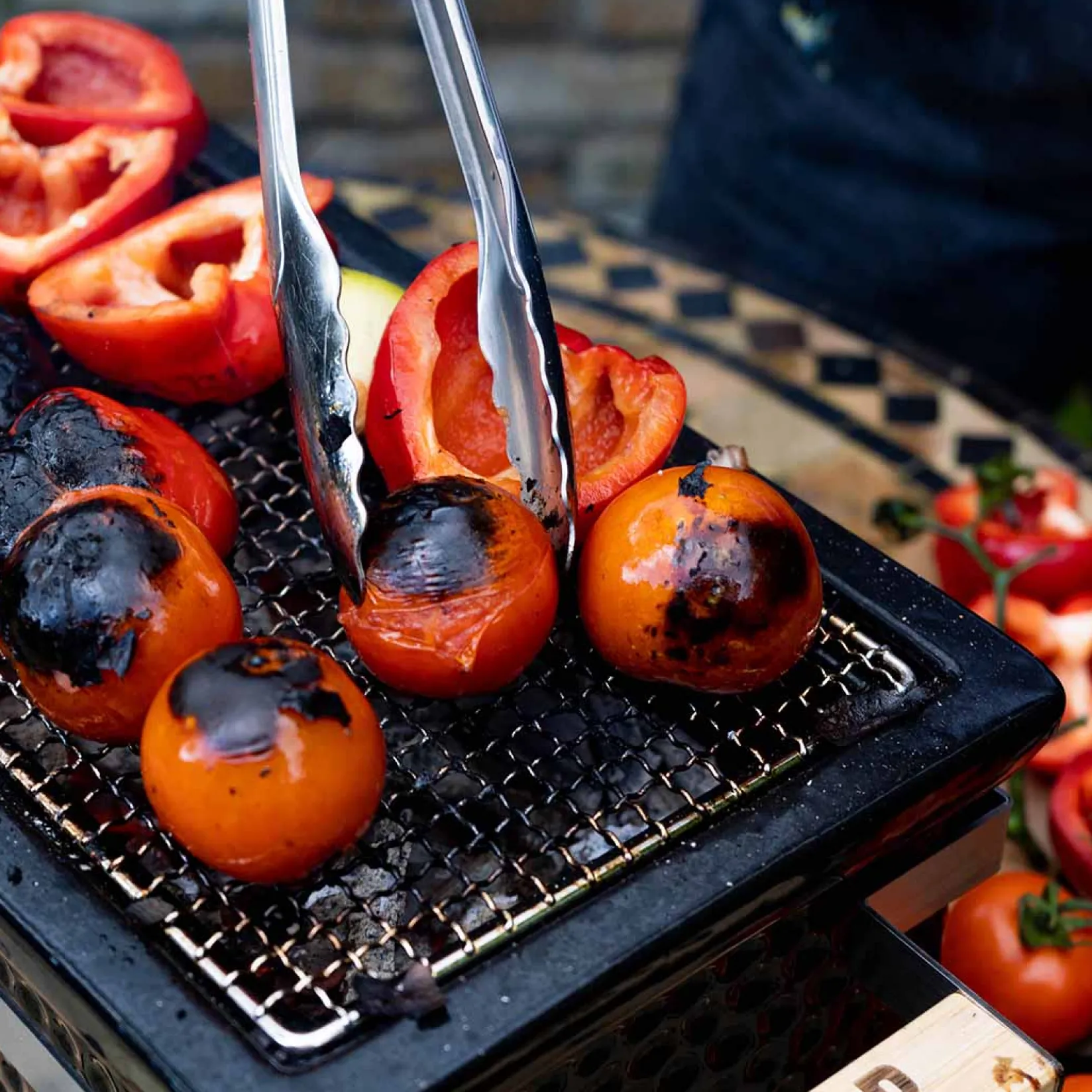 Osaka Shichirin Tabletop BBQ, Black Japanese Ingredients|Food Smokers