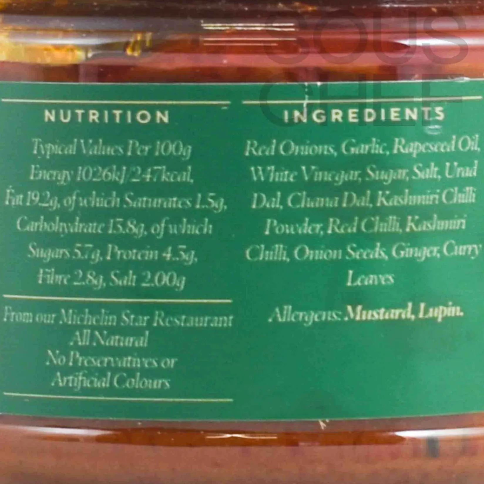 Sale Tandoori Onion Chutney, 220ml Ingredients Brands|Indian Ingredients