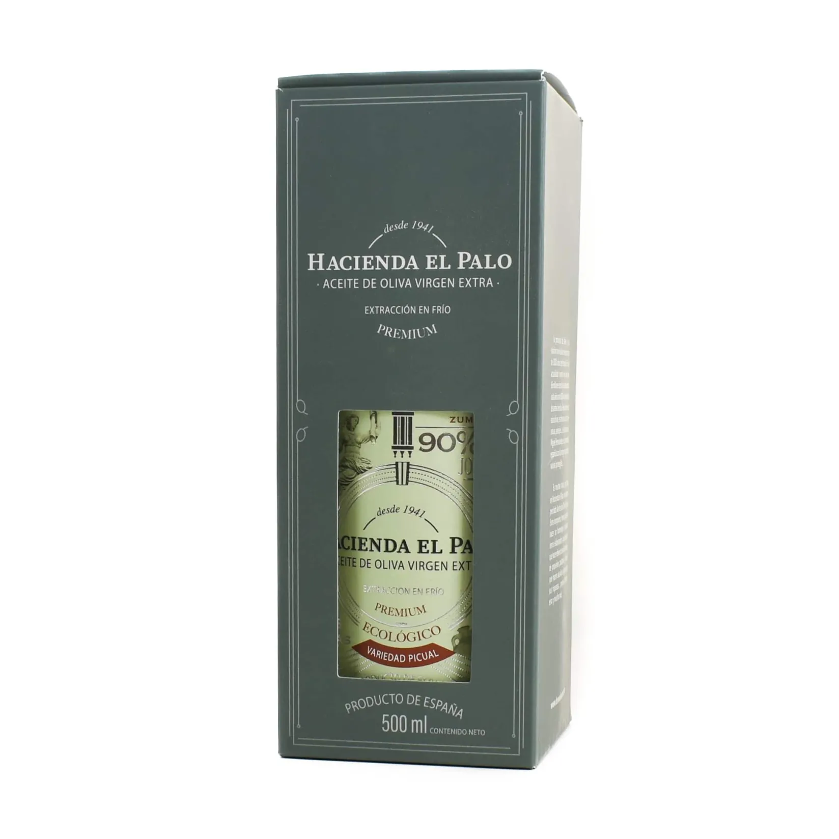 Hacienda el Palo Premium Picual Ecological Extra Virgin Olive Oil, 500ml Spanish Ingredients|Oil, Vinegar & Dressings