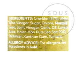 Hot Halen Mon Gherkin Relish, 270g Ingredients Brands|Made In The Uk