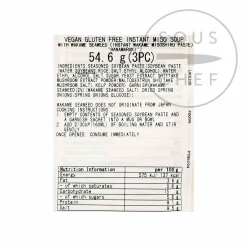 Sale Vegan Instant Miso Soup Wakame, 3 pack Ingredients Brands|Japanese Ingredients