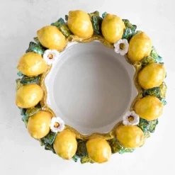 New Handmade Tuscan Lemon Bowl, 35cm Tableware Brands|Italian Ingredients