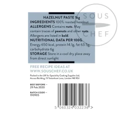 Hazelnut Paste for Catering, 1kg Ingredients Brands|Baking Ingredients