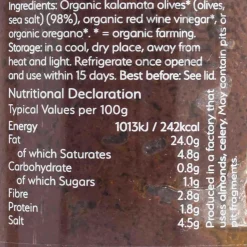 Online Organic Kalamata Pate, 200g Ingredients Brands|Greek Ingredients