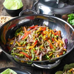 Online Nanobond Wok with Lid, 36cm Pots & Pans