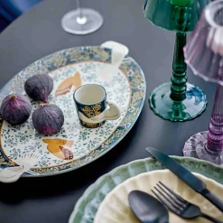 Outlet Hezha Blue Stoneware Serving Platter, 34x25cm Tableware Brands