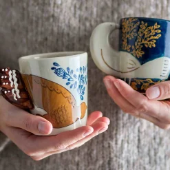 Sale Hezha White Mug with Bird, 8cm Crockery & Dinnerware|Tableware Brands