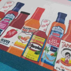 New Hot Sauce Cabinet Tea Towel Kitchen Textiles & Clothing