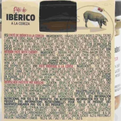 Iberico Pate with Cherries, 110g Spanish Ingredients|Snacks
