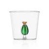 Clearance Green Cactus with Flower Tumbler, 300ml Tableware Brands|Table Setting