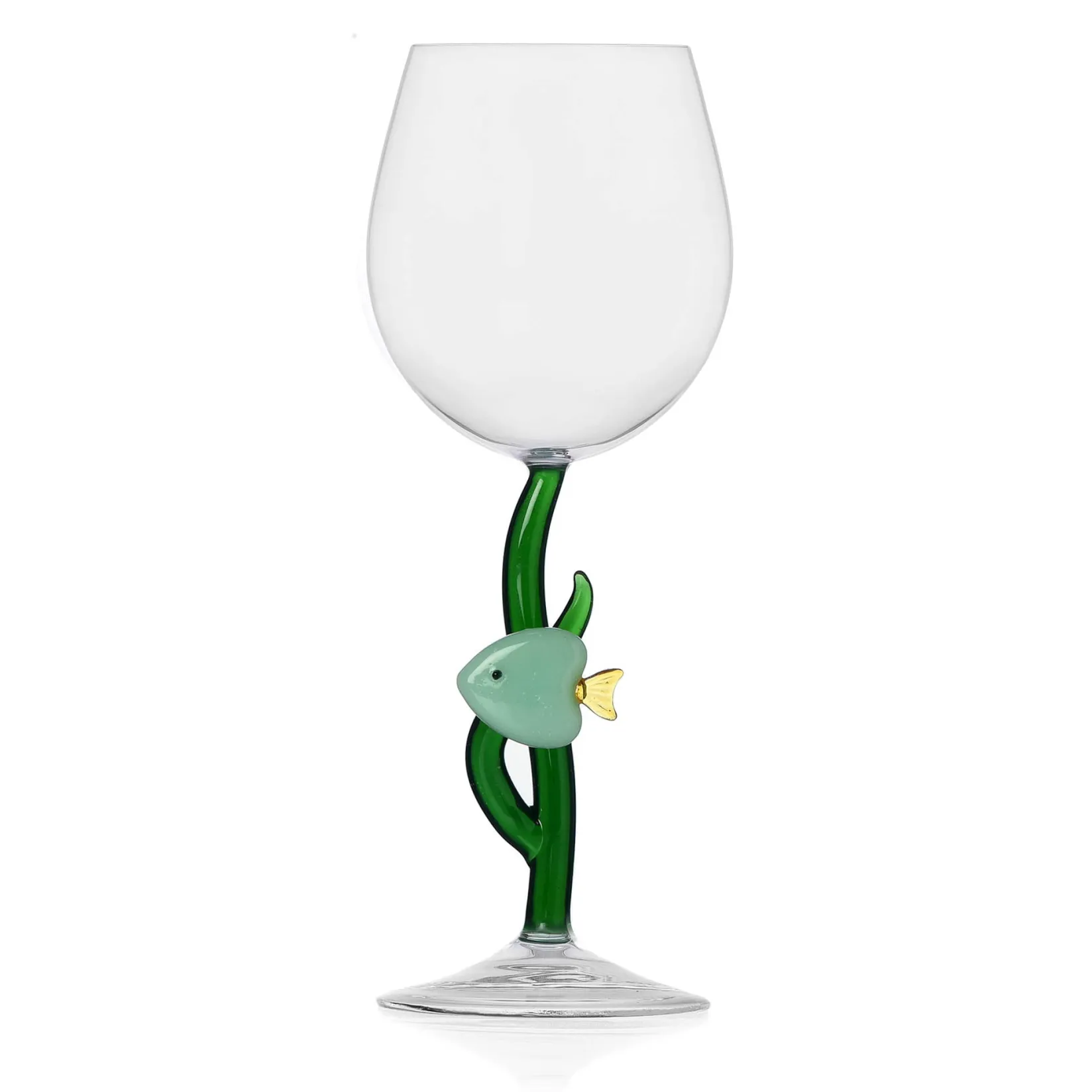 Discount Green Fish and Seaweed Wine Glass, 350ml Tableware Brands|Table Setting