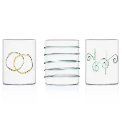Set of 6 Assorted Water Tumblers, Assorted Colours Tableware Brands|Table Setting