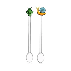 Online Snail and Frog Set of 2 Stirring Spoons, 15cm Tableware Brands|Cutlery