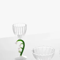 New White Flower Optical Wine Glass, 280ml Tableware Brands