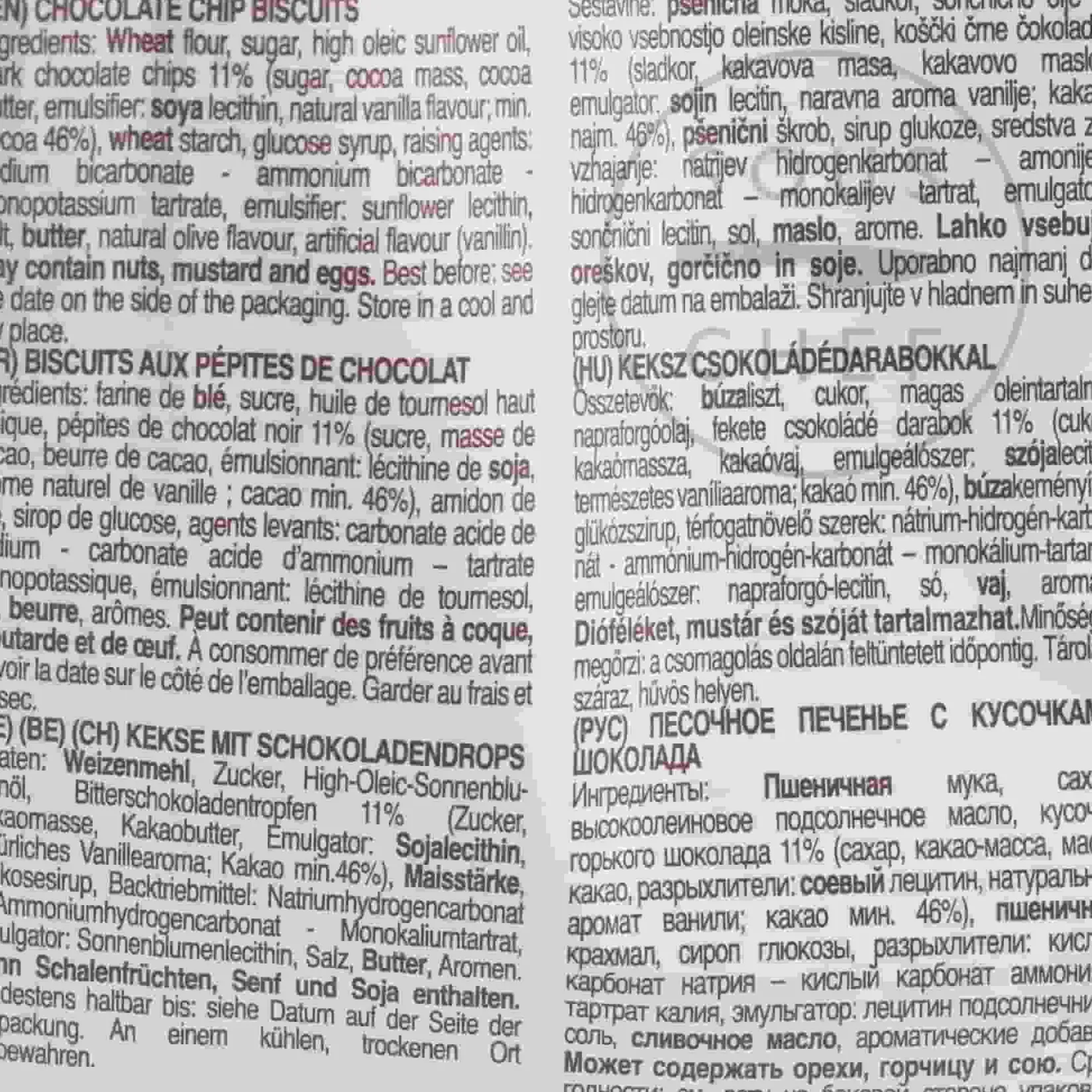 Best Il Borgo del Biscotto Shortbread Chocolate Chip Biscuits, 300g Ingredients Brands|Cakes & Bakery