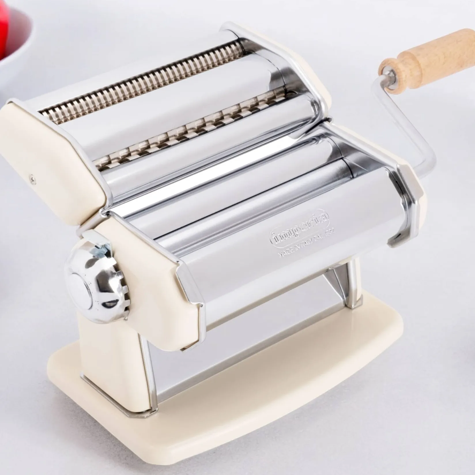 Best Imperia Ivory Pasta Maker with Dust Bag & Hopper Italian Ingredients|Kitchen Tools & Utensils