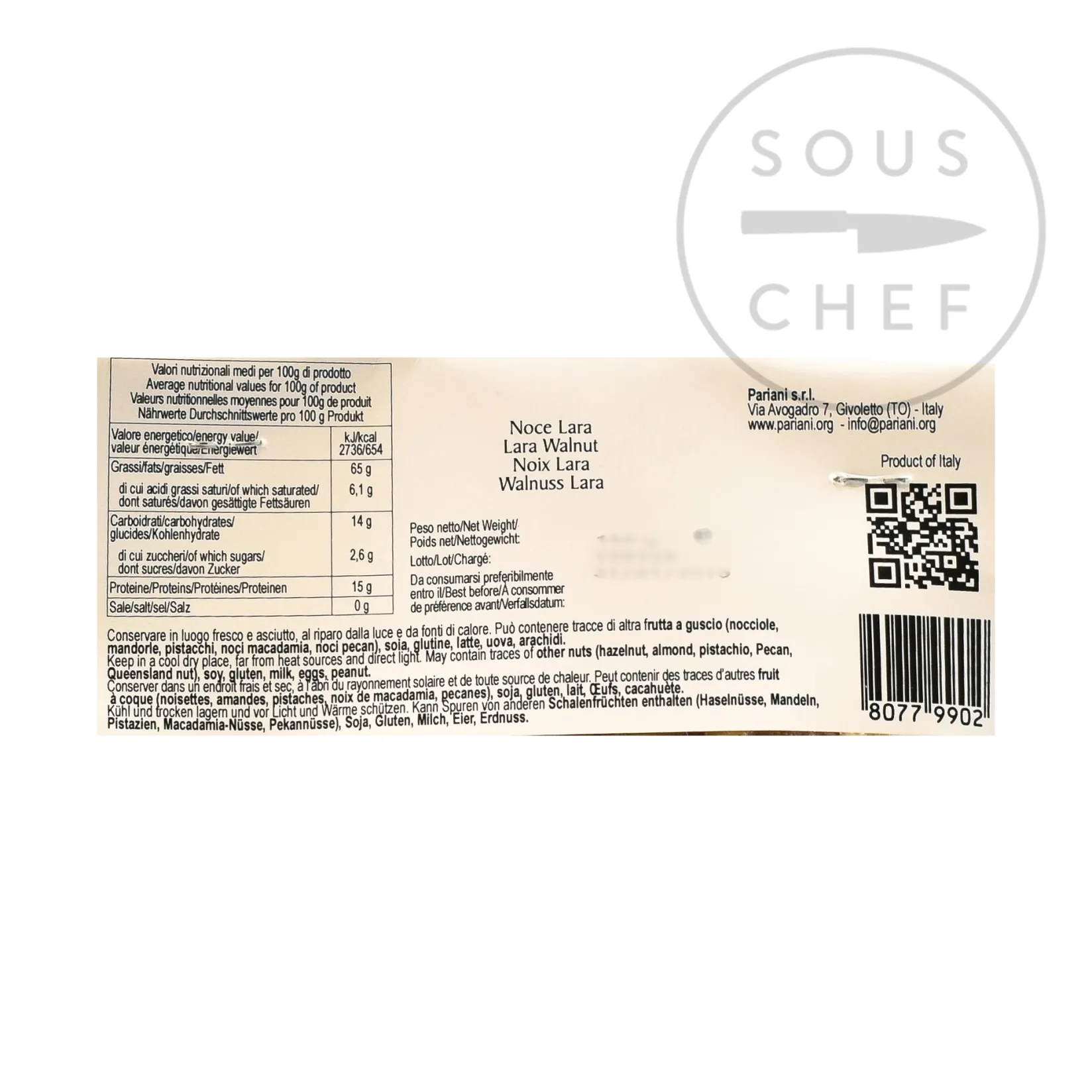 New Italian Lara Walnut Quarters, 150g Ingredients Brands|Italian Ingredients