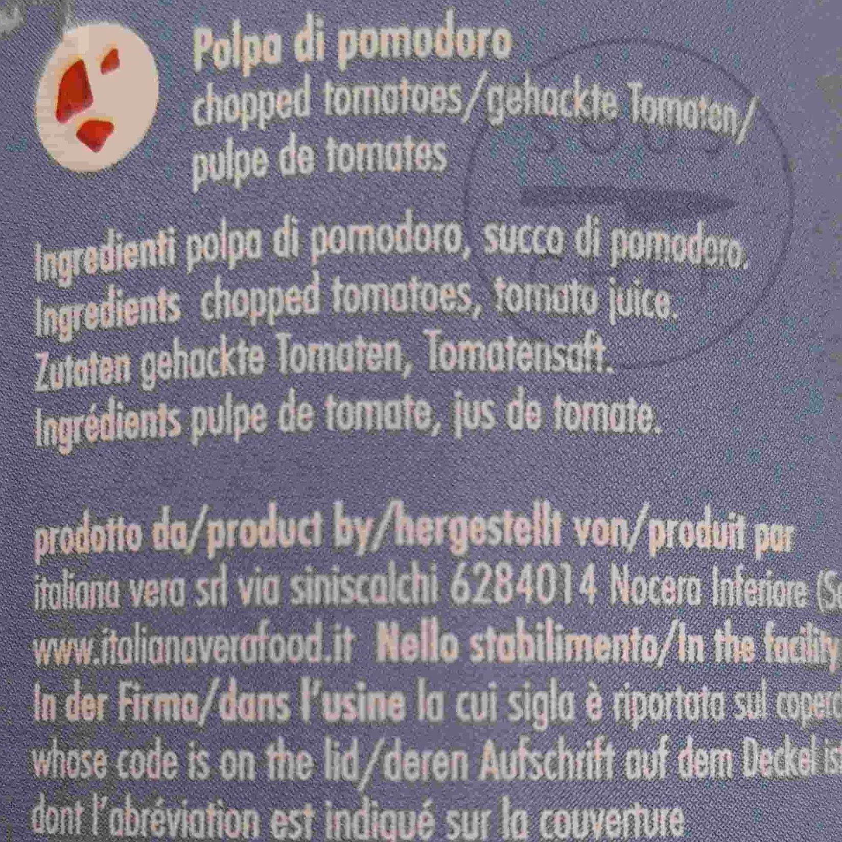 Sale Chopped Tomatoes in Botanical Tin, 400g Ingredients Brands|Vegetables