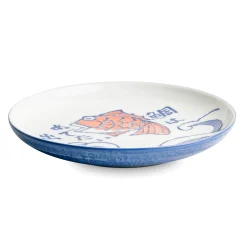 Clearance Japanese Fish Dinner Plate, 24.5cm Japanese Ingredients|Plates