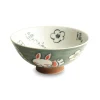 Japanese Kawaii Green Rabbit Rice Bowl, 14cm Japanese Ingredients|Crockery & Dinnerware