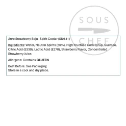 Hot Strawberry Soju, 350ml Ingredients Brands|Drinks