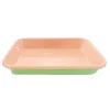 Discount Kapka x Sous Chef Colourblock Enamel Roasting Dish, 26cm, Green & Pink Baking Supplies & Equipment