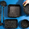 Clearance x Sous Chef Galaxy Splatter Enamel Roasting & Serving Dish Baking Supplies & Equipment