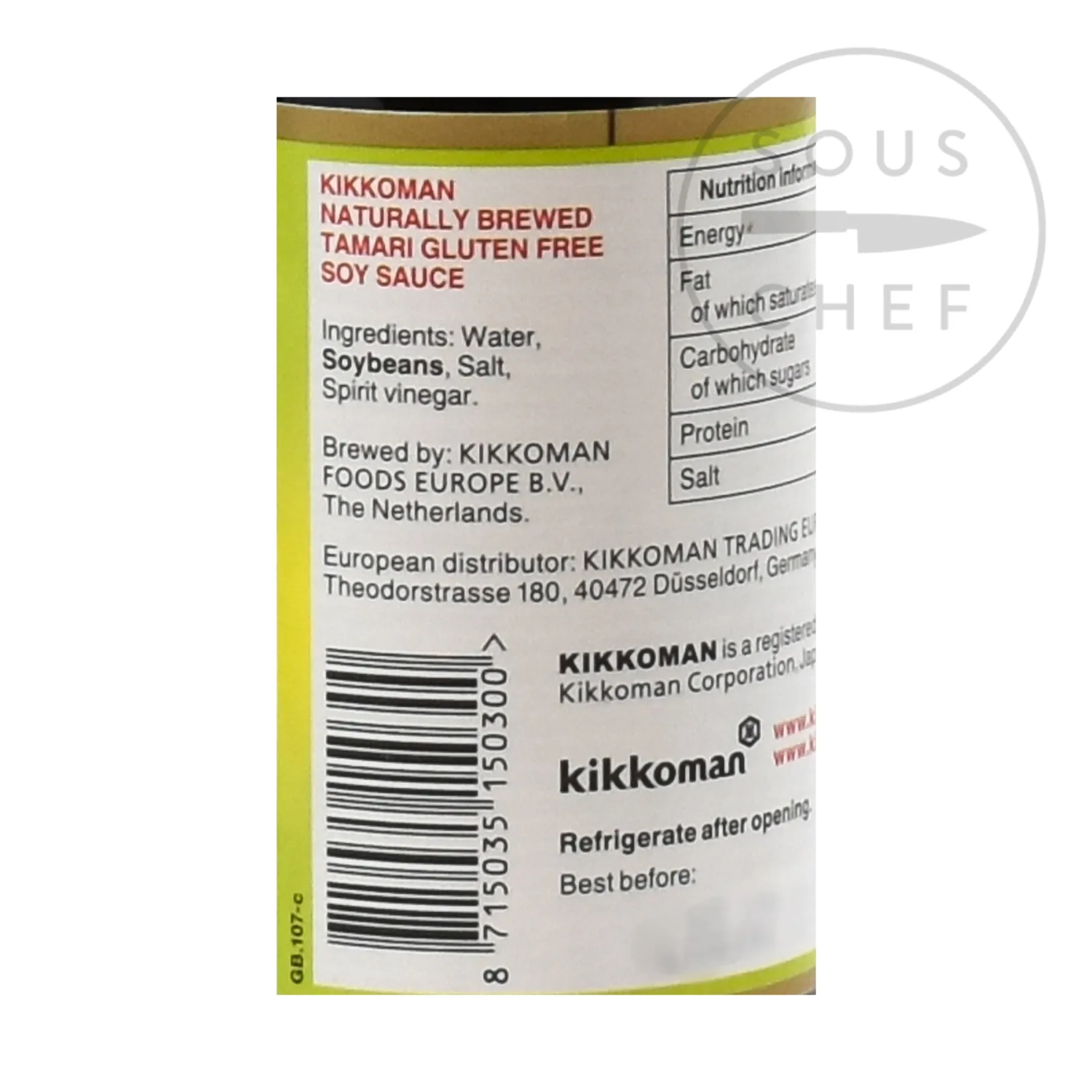 Best Tamari Soy Sauce - Gluten Free, 250ml Japanese Ingredients|Sauces & Condiments