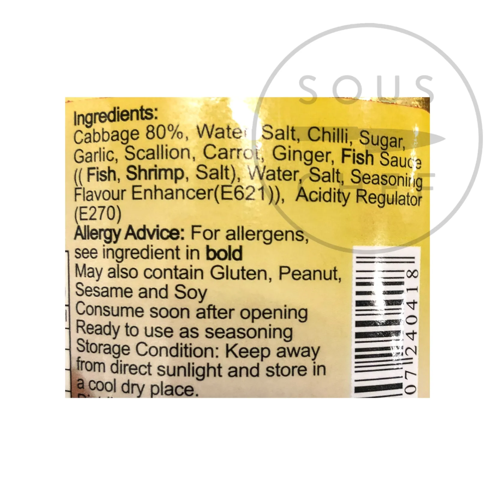 Kimchi, 369g Korean Ingredients|Vegetables