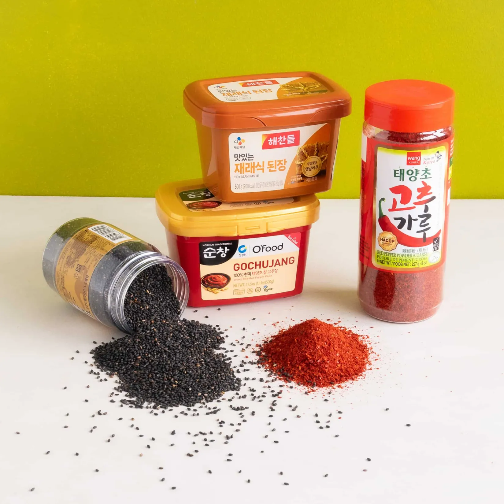 Korean Store Cupboard Ingredients Set Korean Ingredients