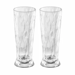 New Large 'Unbreakable Glass' Beer Glasses, Set of 2 Tableware Brands|Table Setting